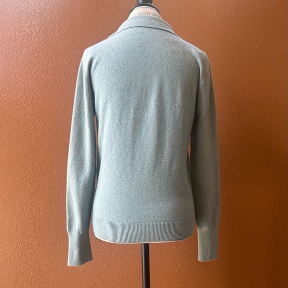 Faherty “Jackson” Sweater Polo In Jadeite Heather Small Excellent Condition! - Picture 9 of 10
